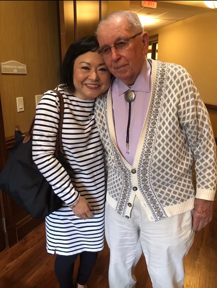 Dr. Randall E. McNally and Kim Phúc together during a reunion
